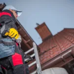 Caucasian Roof Worker